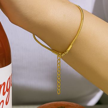 1.5mm Stainless Steel Snake Chain Bracelet