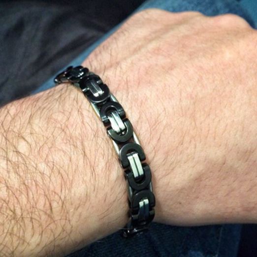 10mm Wide Byzantine Chain Bracleet