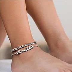 Black Cuban Link Anklets