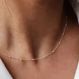 Beaded chain necklace for women