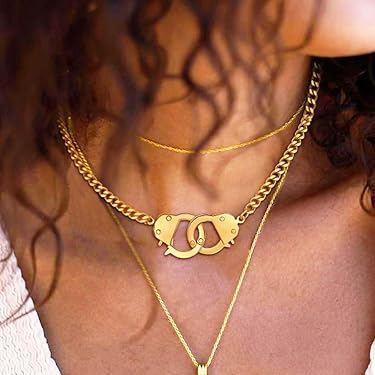 Handcuff Cuban Necklace for Men