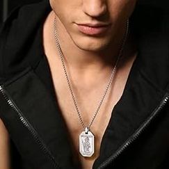 Stainless Steel Saint Christopher Pendant