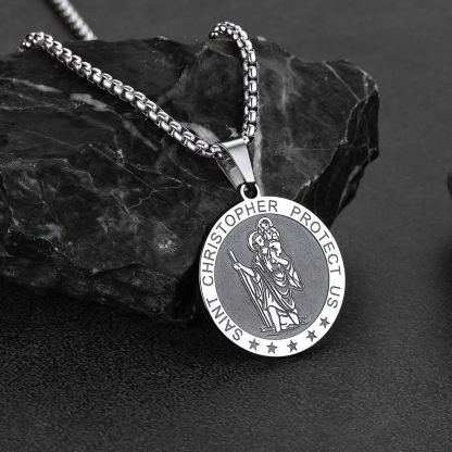 Mens St Christopher Necklace