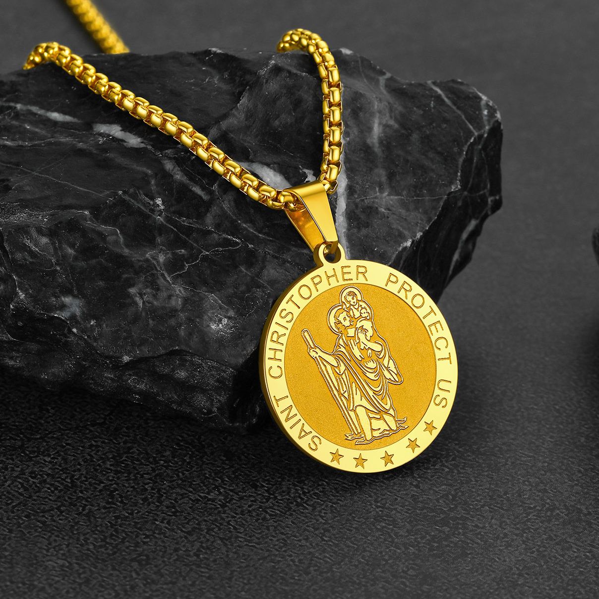 Mens St Christopher Necklace