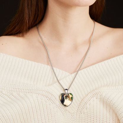 Custom Photo Heart Pendant Necklace