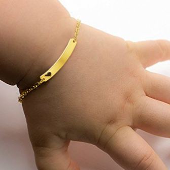 Personalized ID Bar Link Bracelet