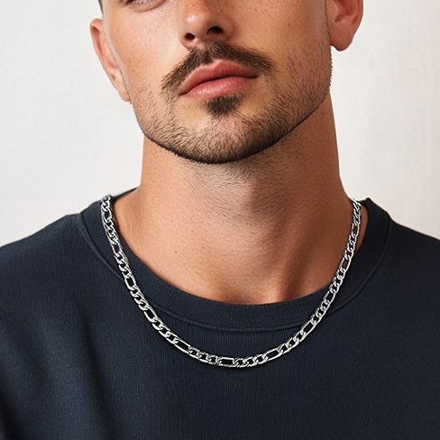 6mm Figaro Chain Necklace