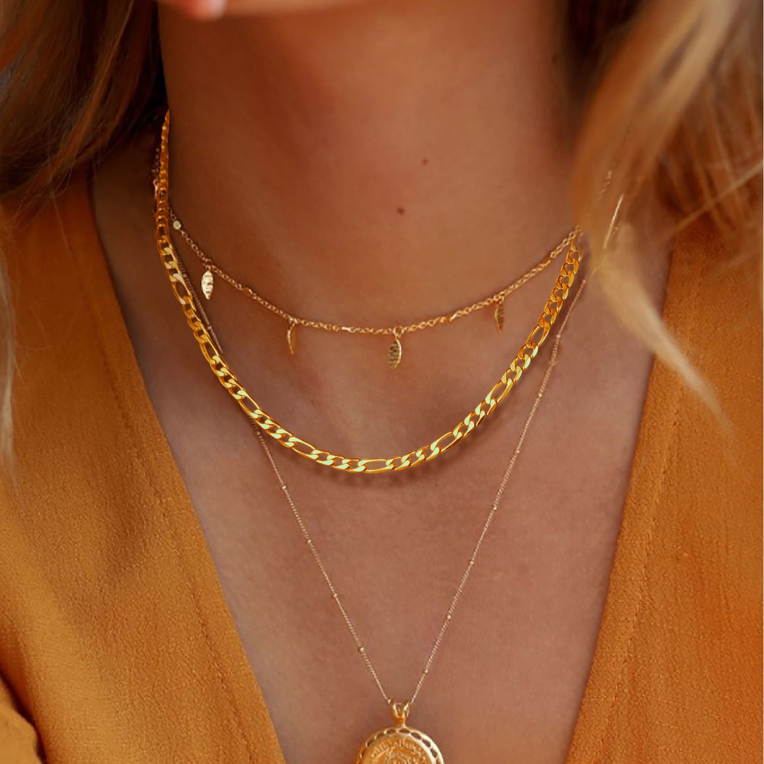 4mm 18K Gold Plated Necklace