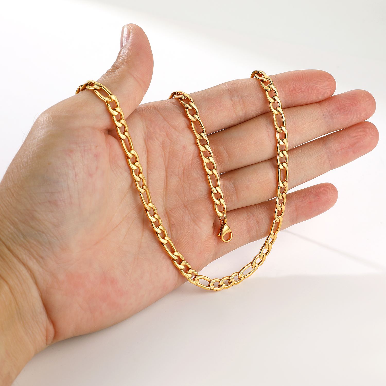 5mm Stainless Steel Figaro Chain