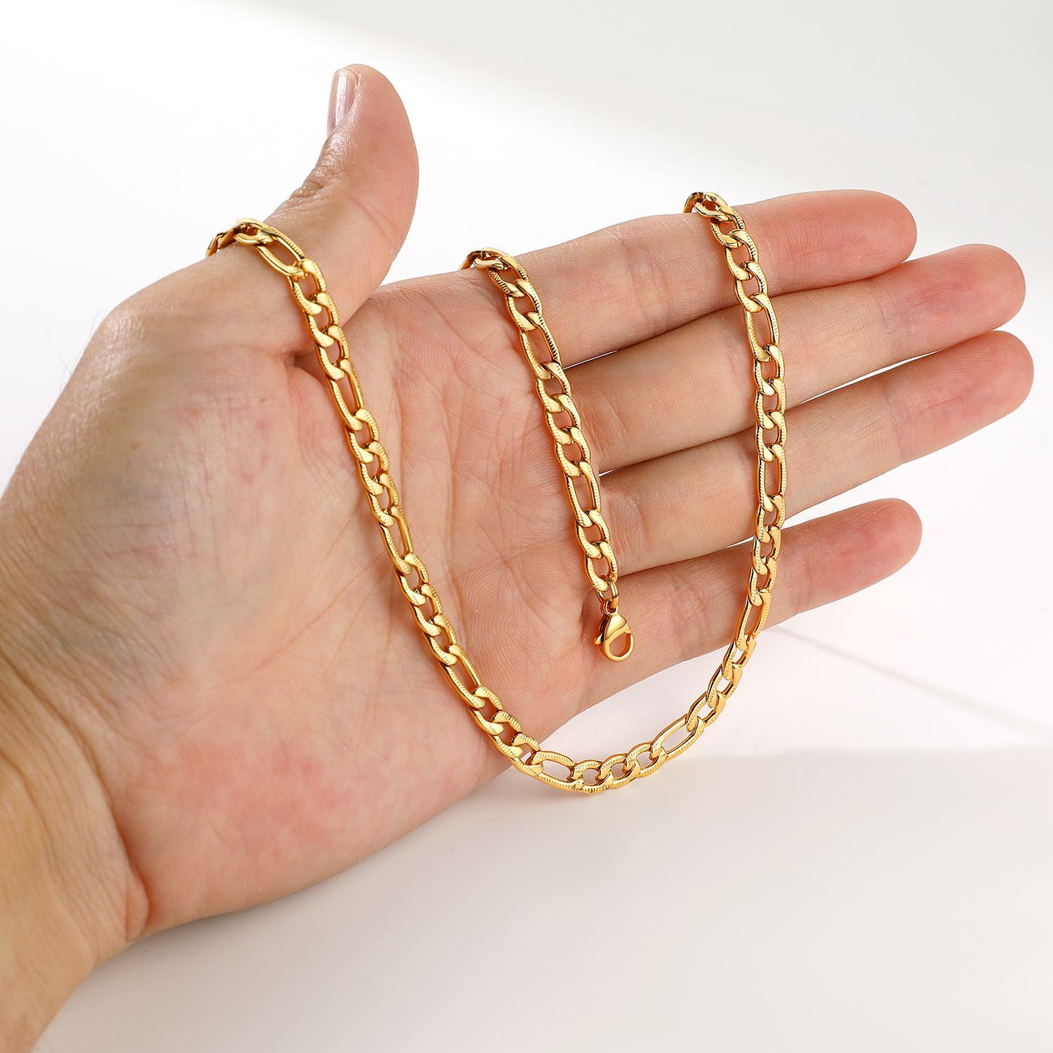 5mm Stainless Steel Figaro Chain