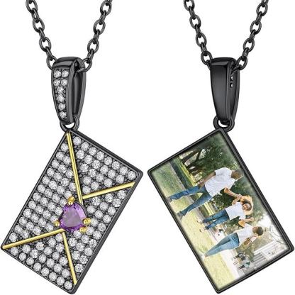 Custom Locket Birthstone Necklace