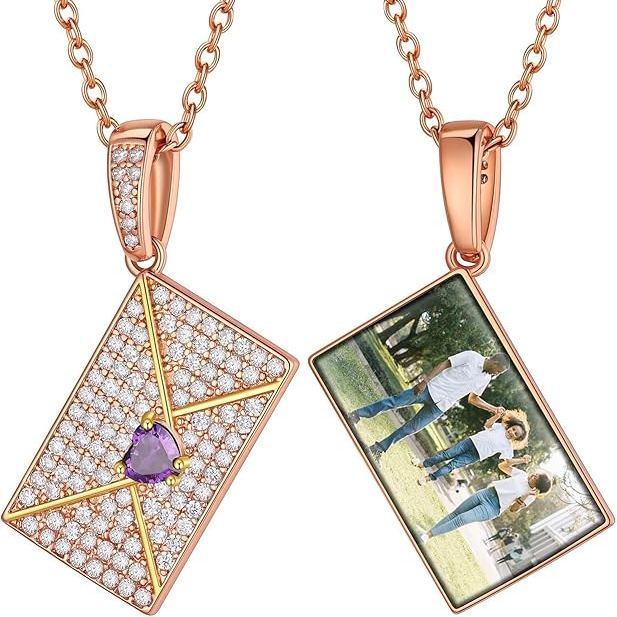 Custom Locket Birthstone Necklace