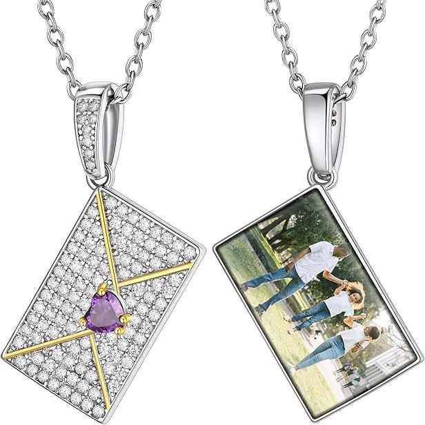 Custom Locket Birthstone Necklace