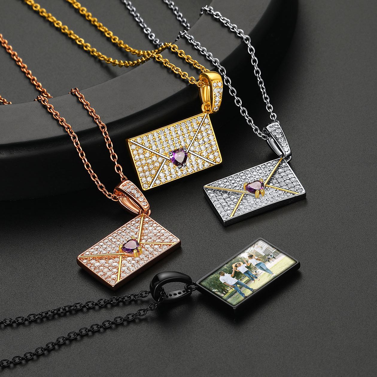 Custom Locket Birthstone Necklace