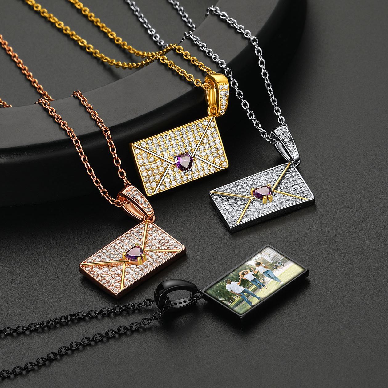 Custom Locket Birthstone Necklace