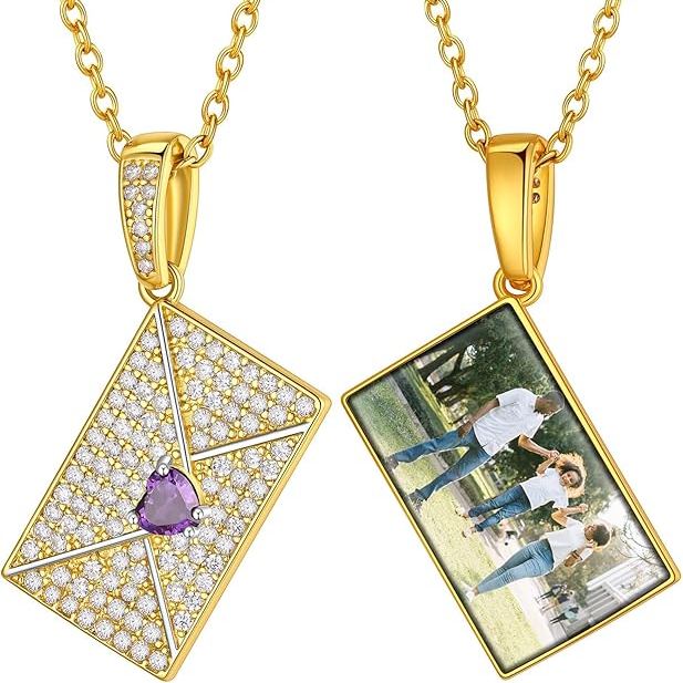 Custom Locket Birthstone Necklace