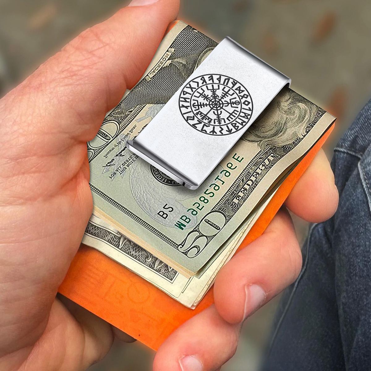Men's Rune Money Clip