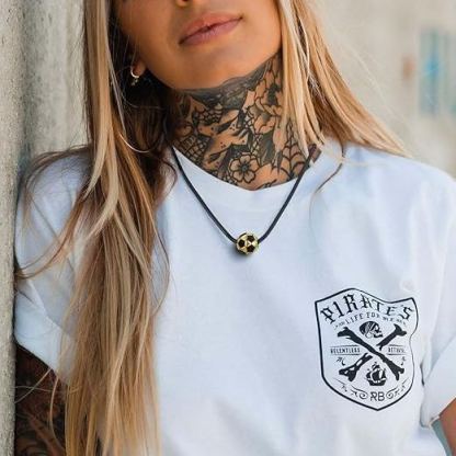 Stainless Steel Football Necklace