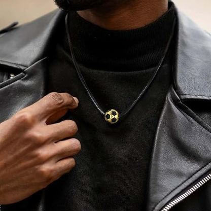 Stainless Steel Football Necklace