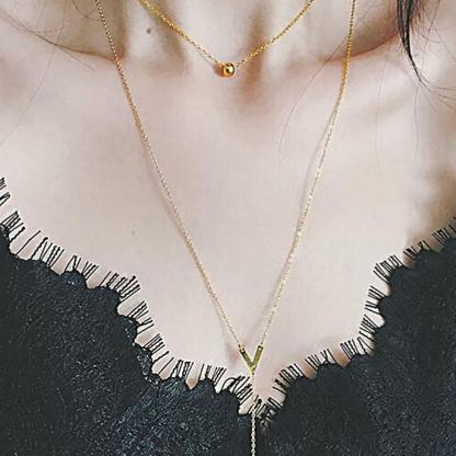Minimalist V-Shaped Necklace for Women