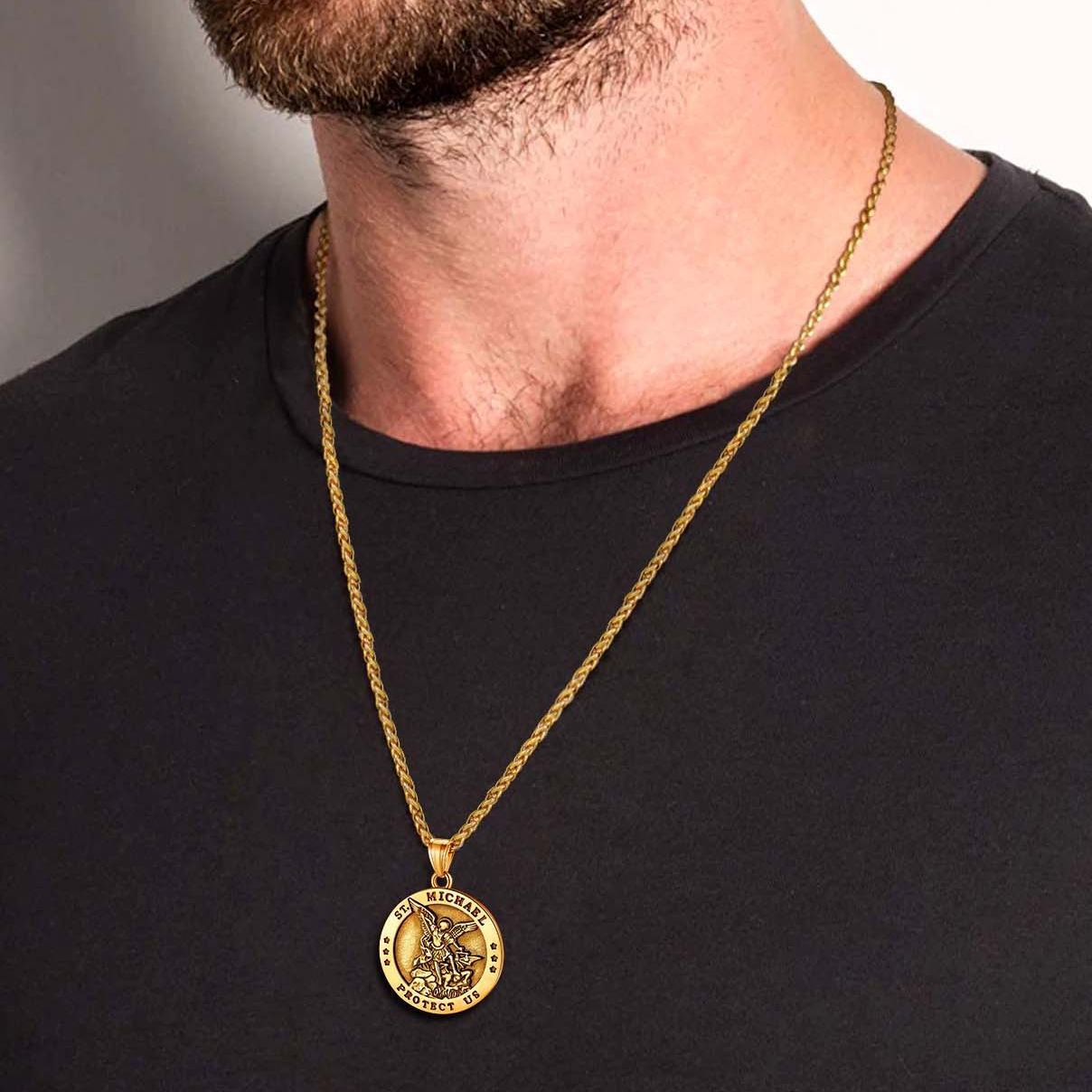 St. Michael Medallion Necklace