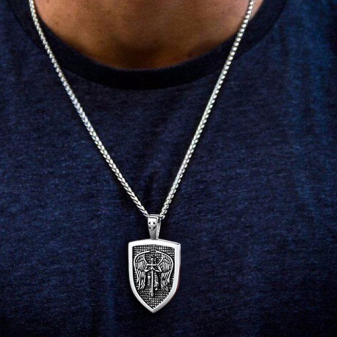 St. Michael Shield Necklace