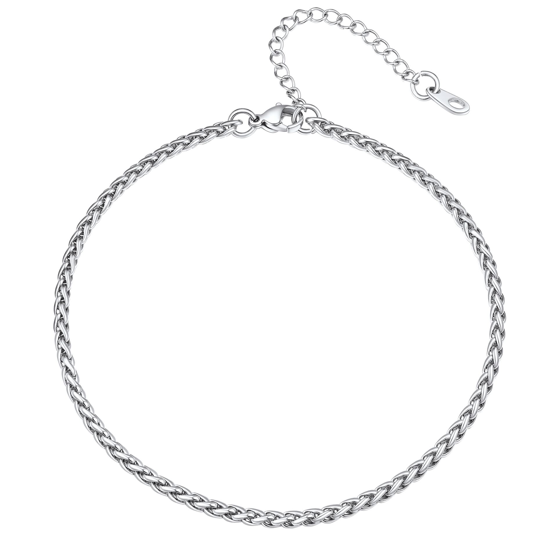 3mm Wheat Chain Anklet