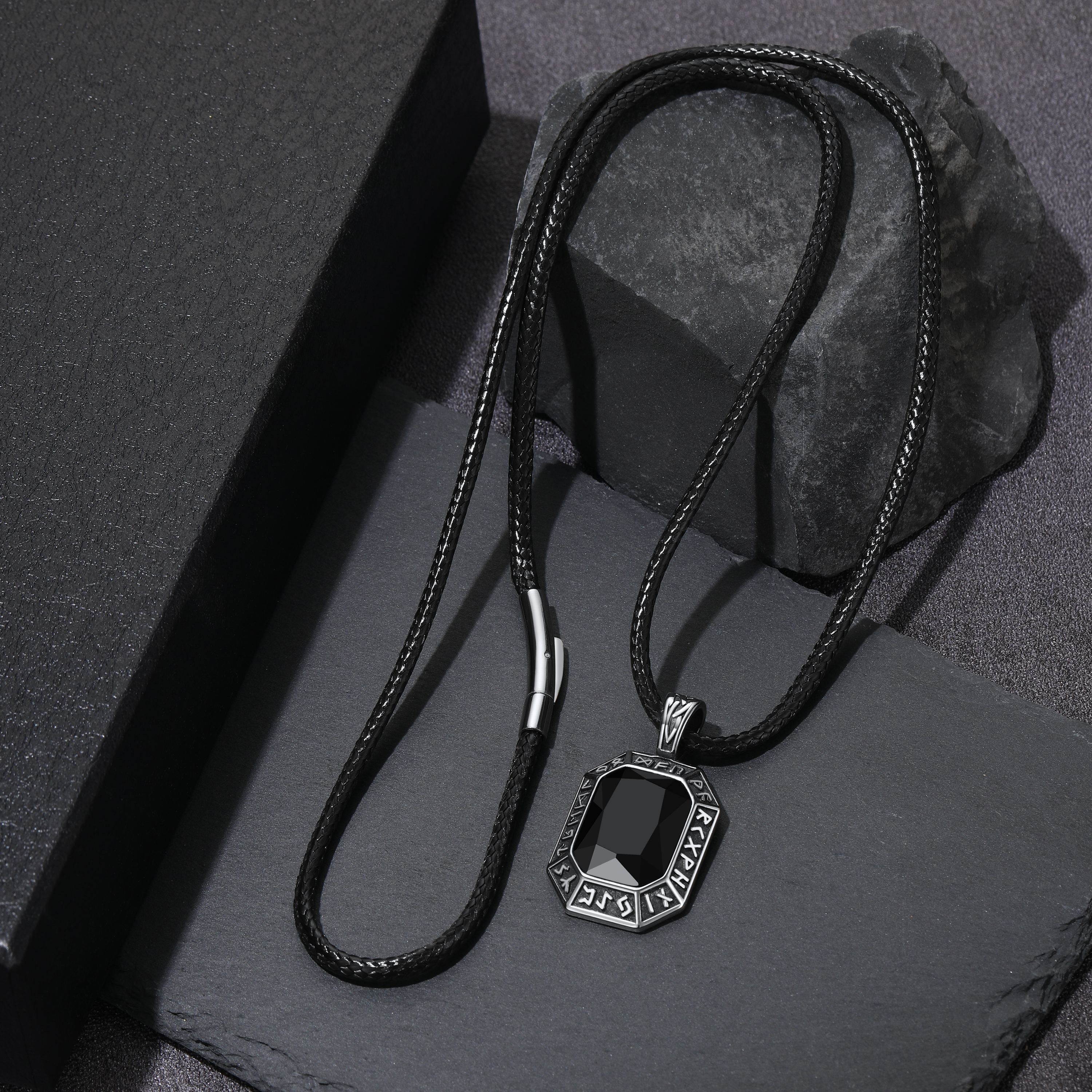 2mm Leather Cord Necklace with Stainless Steel Clasps