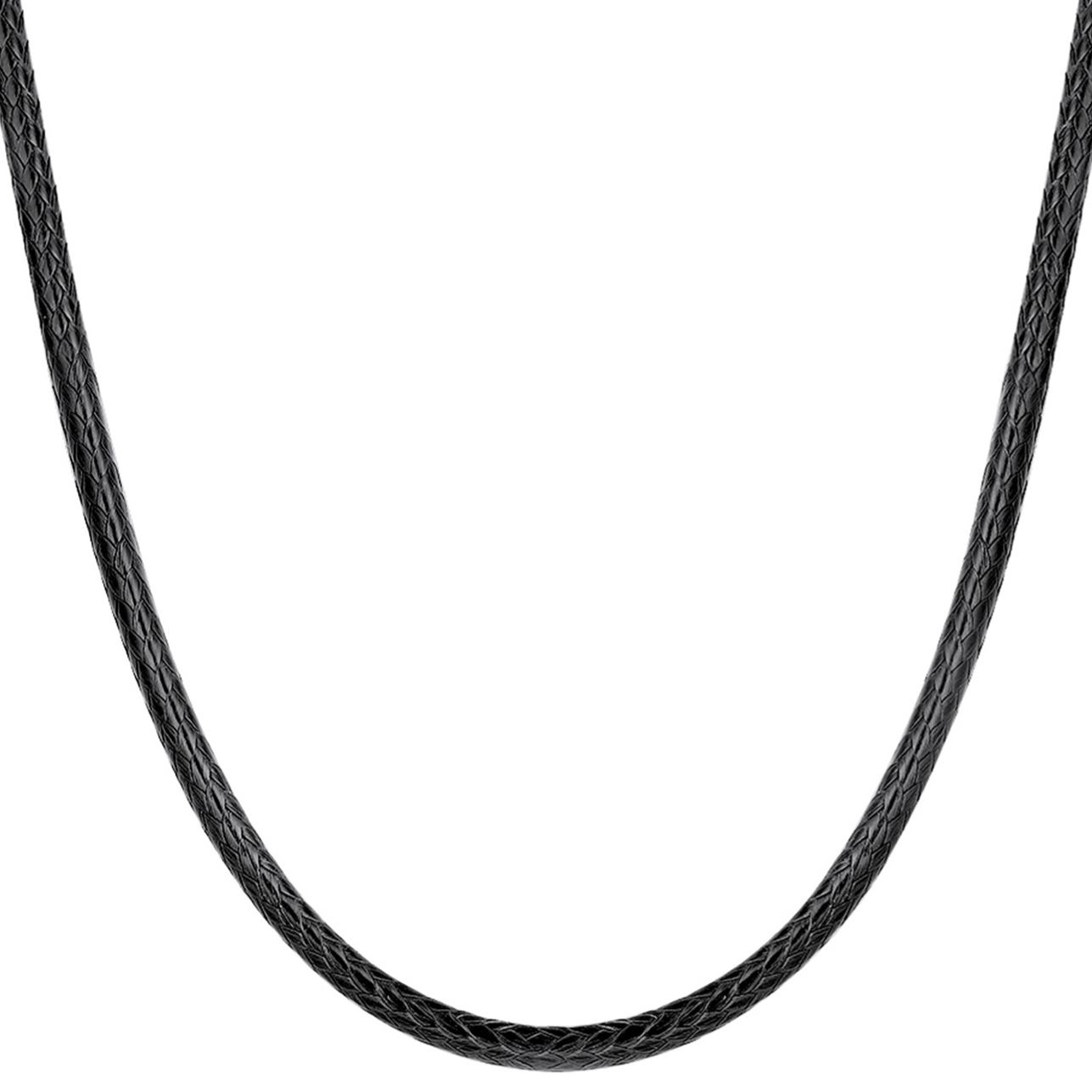 2mm Leather Cord Necklace with Stainless Steel Clasps