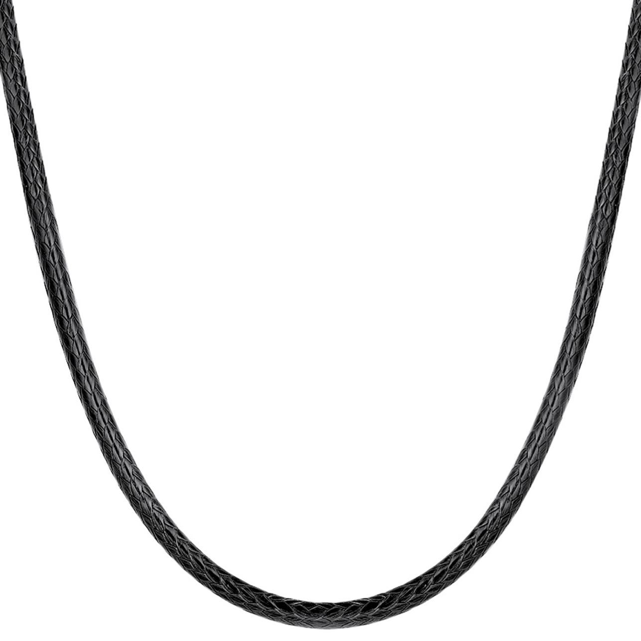 2mm Leather Cord Necklace with Stainless Steel Clasps