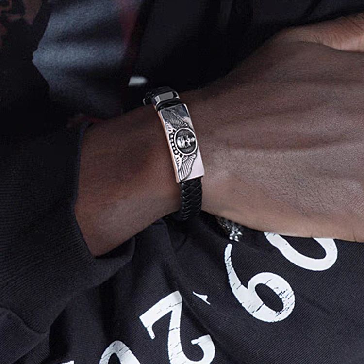 Genuine Leather Braided Viking Bracelets