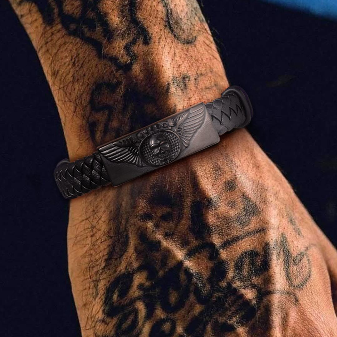 Genuine Leather Braided Viking Bracelets