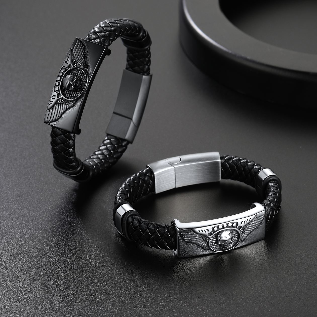 Genuine Leather Braided Viking Bracelets