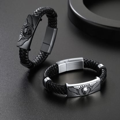 Genuine Leather Braided Viking Bracelets
