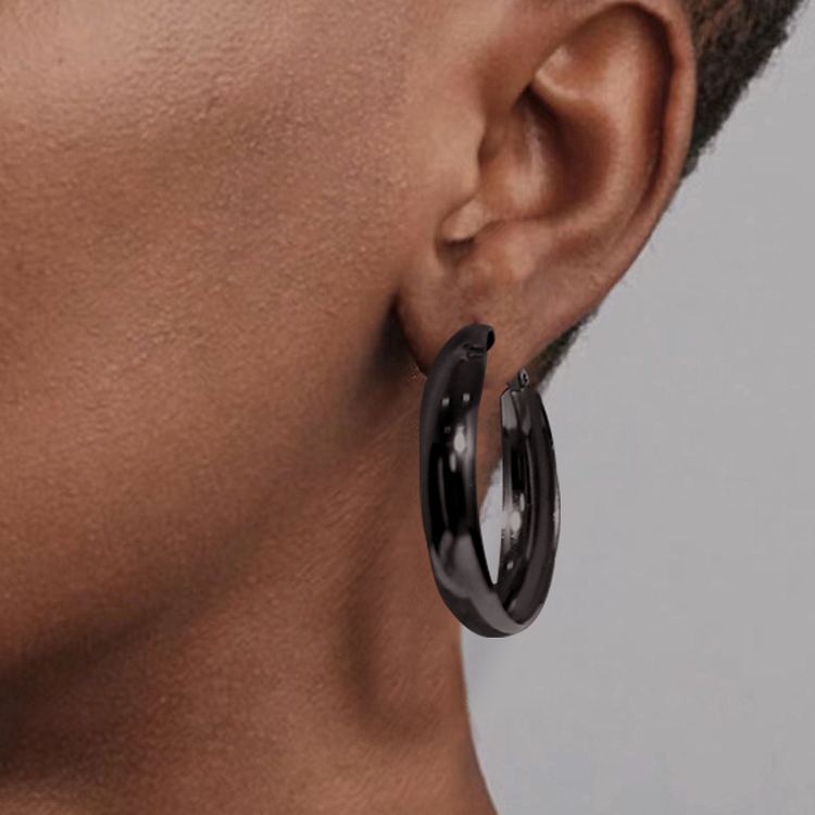 Minimalist Circle Hoop Earrings 60mm