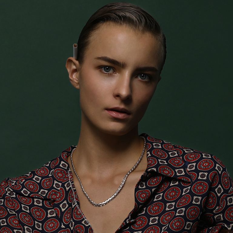 Stainless Steel Round Link Chain Necklace