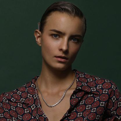 Stainless Steel Round Link Chain Necklace