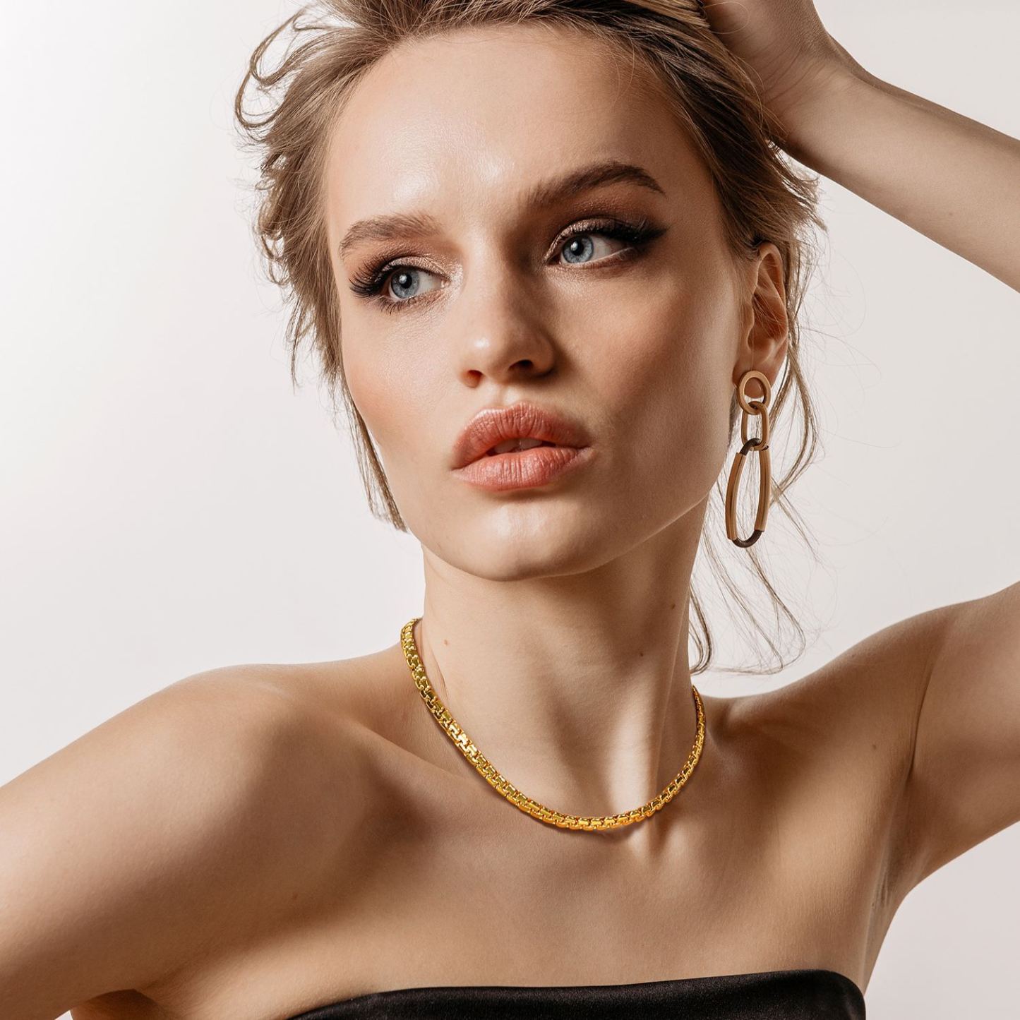 Stainless Steel Round Link Chain Necklace