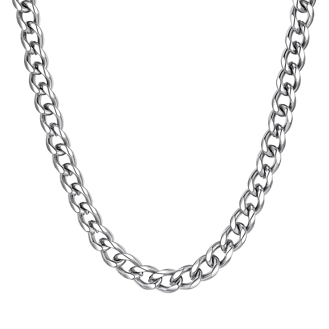 Miami Cuban Link Chain Necklace for Men 4.8/6/10/14mm