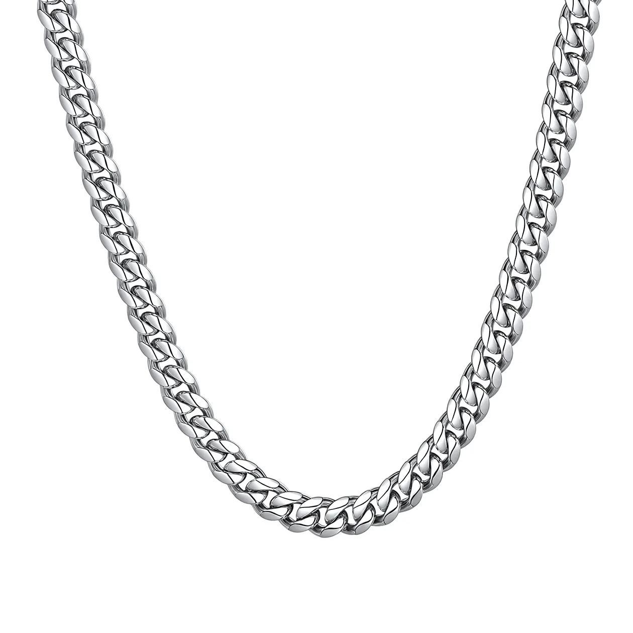 Miami Cuban Link Chain for Men 6mm Silver