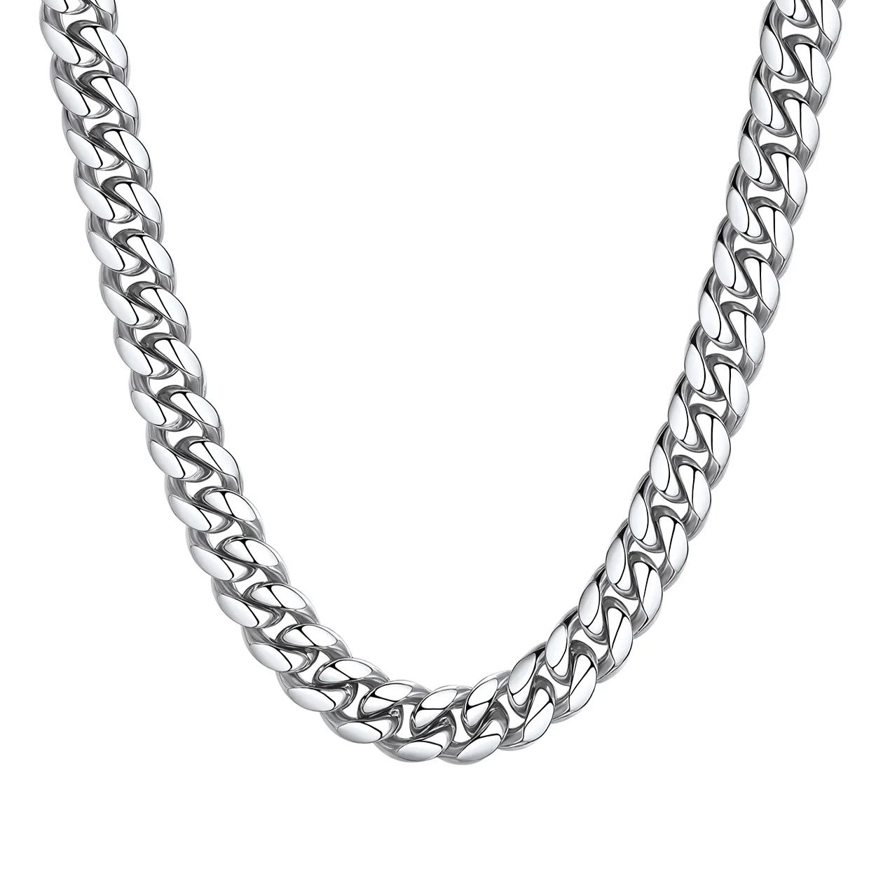 Silver Miami Cuban Link Chain for Men 10mm