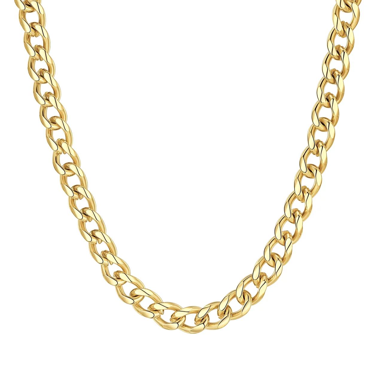 Gold Cuban Link Chain for Men 4.8mm