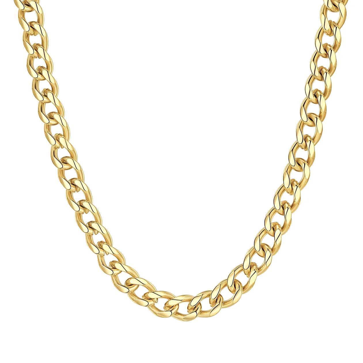 Gold Cuban Link Chain for Men 4.8mm