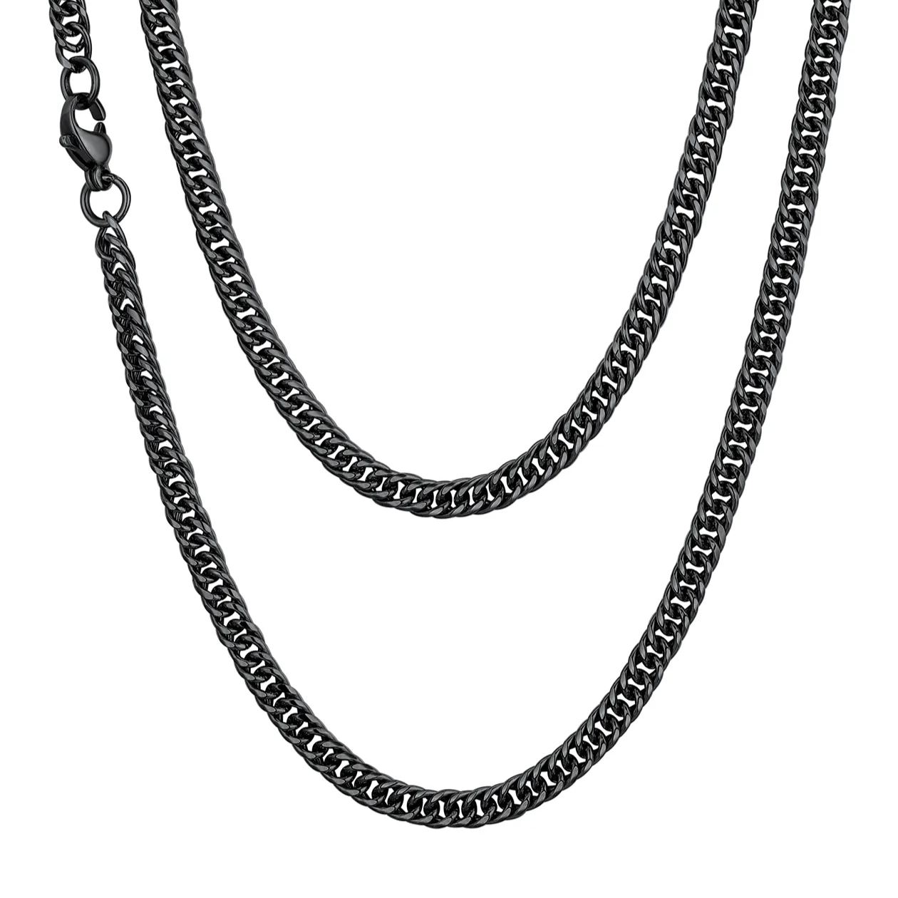 Black Miami Cuban Chain 3.5mm