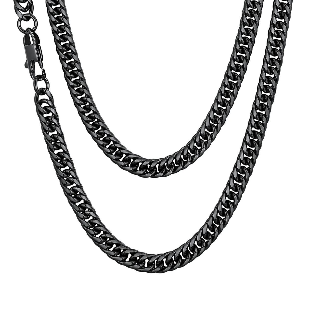 Black Miami Cuban Link Chain 6mm