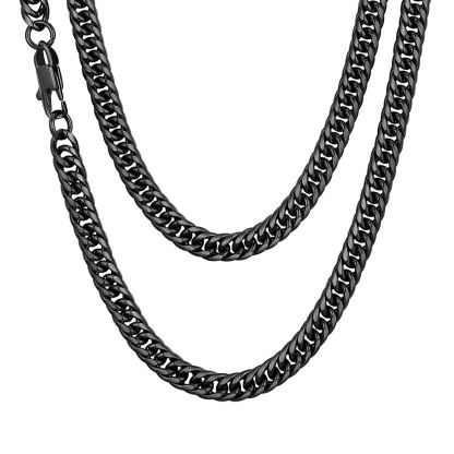 Black Miami Cuban Link Chain 6mm