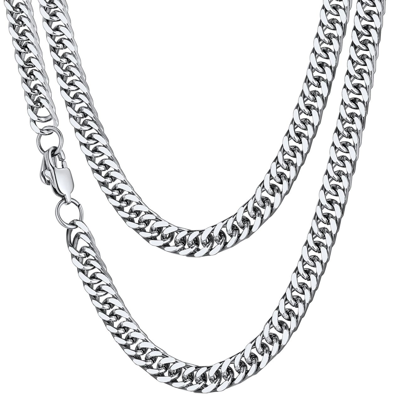 Miami Curb Link Chain 7MM Stainless Steel