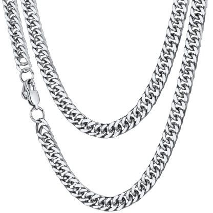 Miami Curb Link Chain 7MM Stainless Steel
