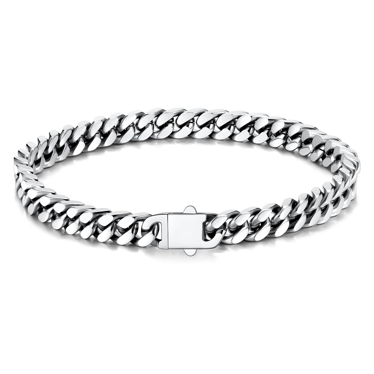 Miami Stainless Steel Cuban Link chain Bracelet for Men