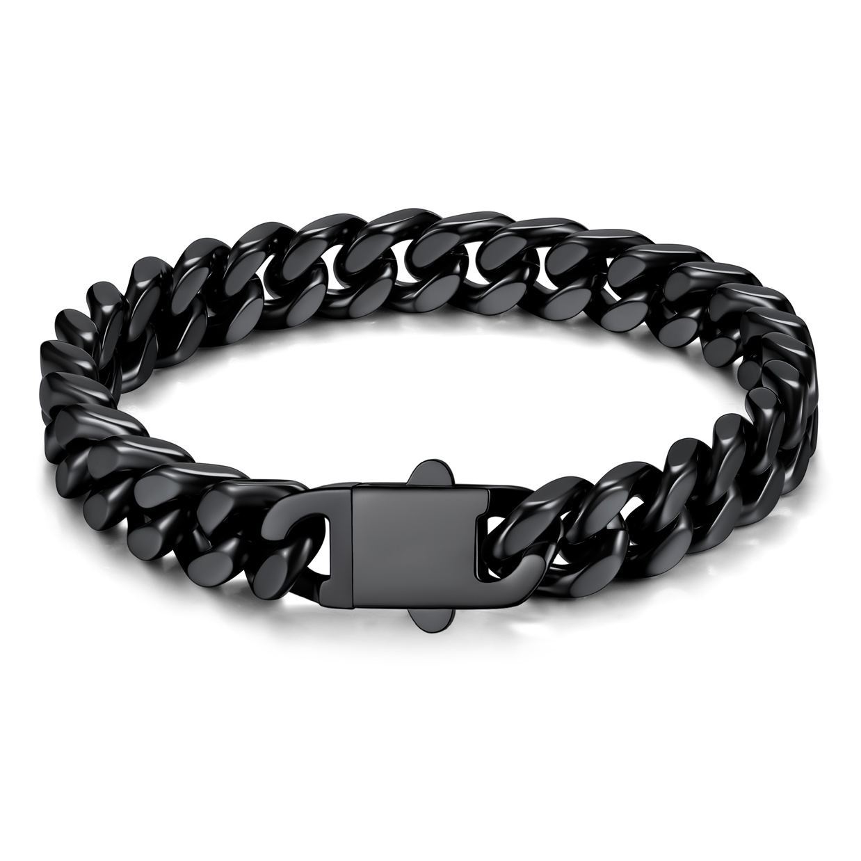 7mm Cuban Chain Bracelet 316L Steel Natural